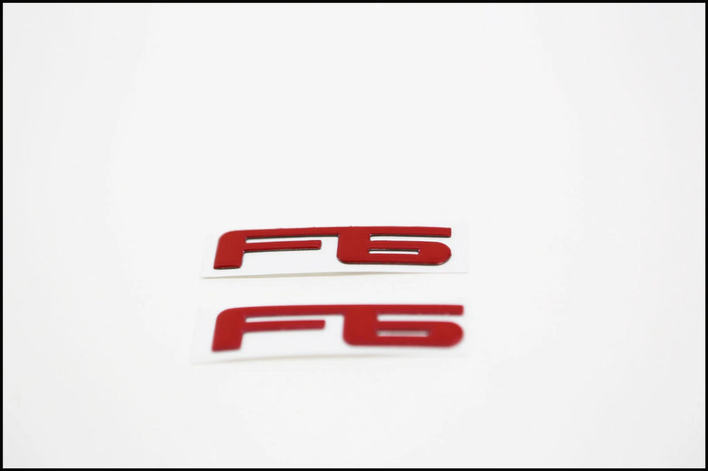 2 X F6 DECAL BADGE SUIT FORD BA/BF/FG FPV/FALCON/XR6/XR8/FALCON/SEDAN/UTE/TURBO