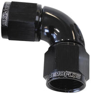 AF583-06BLK -6AN 90° Full Flow Female Swivel Coupler Black