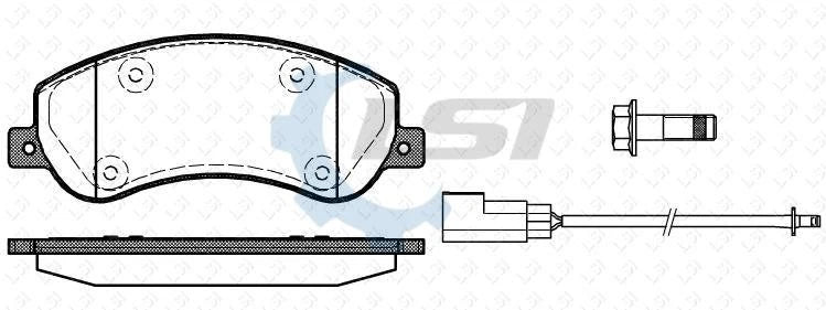 Front Ceramic Brake Pads and Disc Rotors set for Volkswagen AMAROK 2H 2011-18