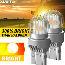 Load image into Gallery viewer, 2x AUXITO T20 7440 7443 6 SMD LED UP BACK REVERSE Plug&amp;Play IP67 Amber Yellow