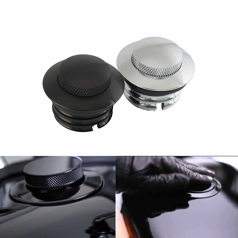 Aluminum Alloy Motorcycle Flush Gas Cap Fuel Oil Tank Cover for Harley ST
