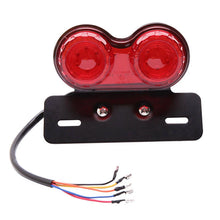 Load image into Gallery viewer, 12V License Plate LED Brake Tail Turn Signal Light For Bobber Cafe Racer Chopper