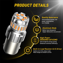 Load image into Gallery viewer, 2x LED Light Bulbs 1156 Brake BA15S Reverse Tail Turn Car White Globe AUXITO