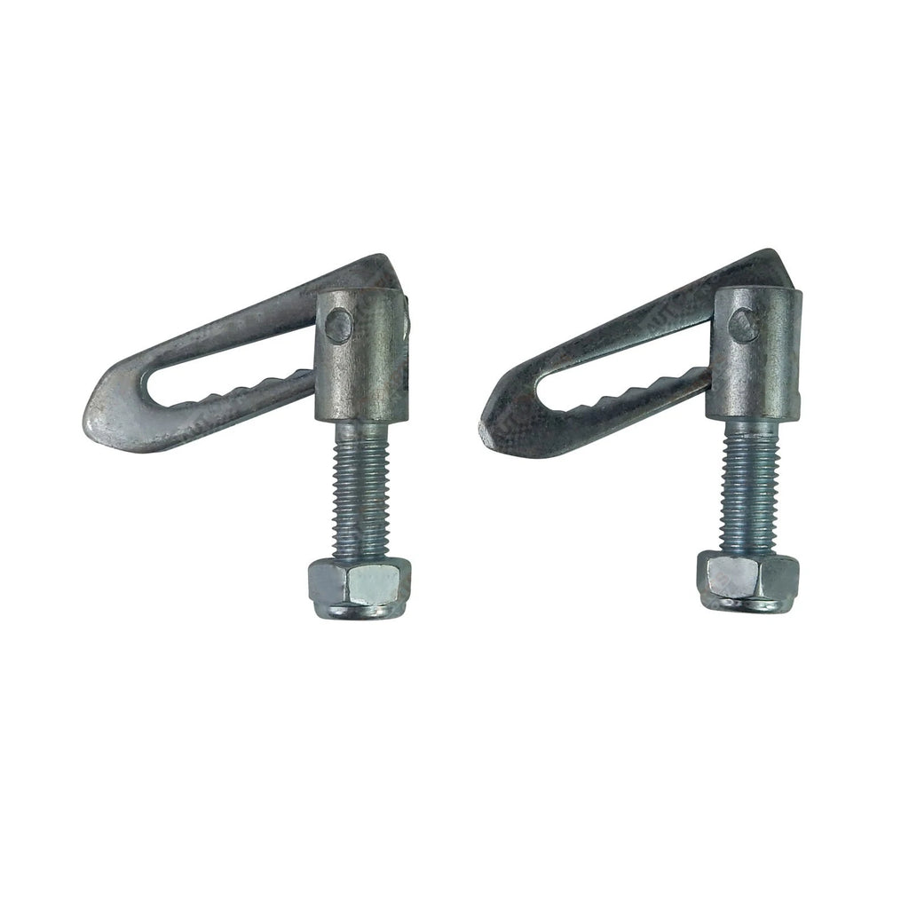 Pair Anti Rattle Tailgate Latches Gravity Bolt On Trailer Truck Ute 35mm Thread