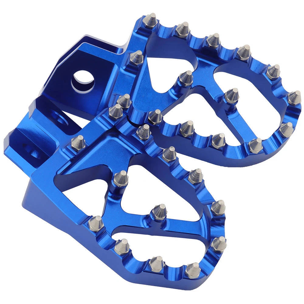 Blue Foot Pegs for Yamaha YZ 80/125/250/500/490 WR200/250/500 TTR90/110/125/250