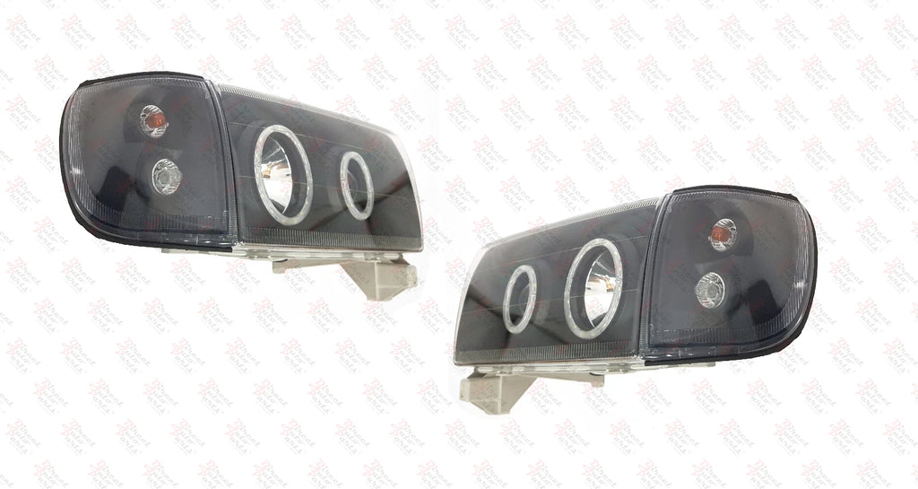 HEAD LIGHT LAMP (LED ANGEL EYES) FIT TOYOTA HILUX SURF 180 185 4RUNNER 1995-2002