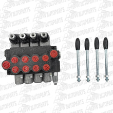 Load image into Gallery viewer, 4 Spool P40 Hydraulic Valve For Tractor Loader Wood Chipper Excavator Forklift