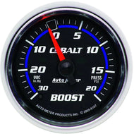AutoMeter Cobalt 2-1/16" Mechanical Boost/Vacuum Gauge 30inHg 20 PSI AU6107