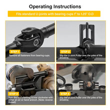 Load image into Gallery viewer, U-Joint Puller Press Removal Tools Class 1-3" Heavy Duty Universal Truck Trailer
