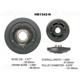 Powerbond OEM Replacement Harmonic Balancer HB1342N