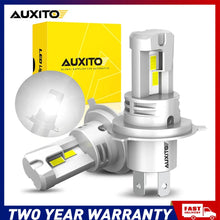 Load image into Gallery viewer, 2-10x AUXITO H4 LED Headlight Globes Kit Hi/Low Beam 30000LM Brighter White NEWA