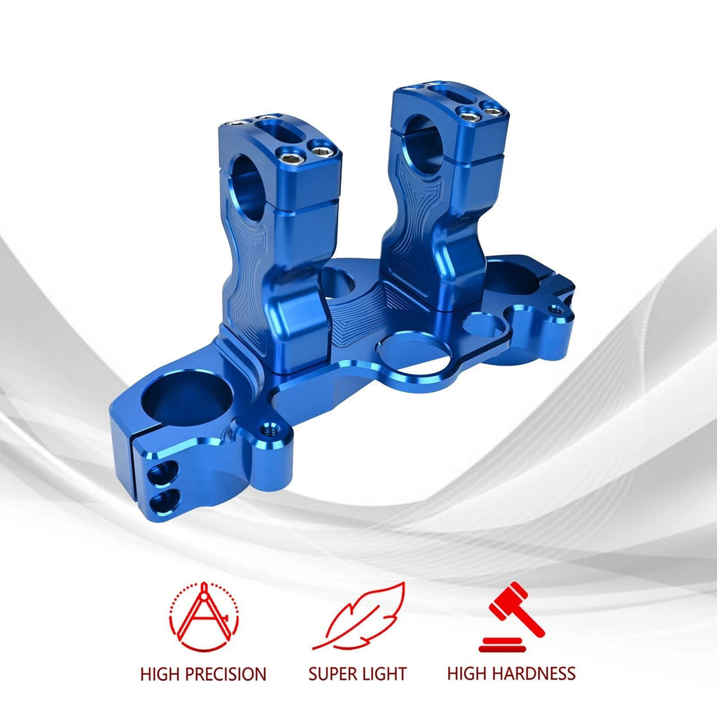 Billet Top Triple Clamp With Bar Mount Kit Blue For Honda CRF110F CRF125F 2019+