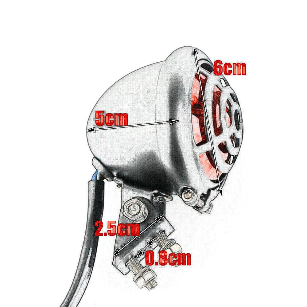 LED Motorcycle Rear Stop Brake Tail Light For Harley Cafe Racer Bobber Chopper S