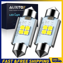 Load image into Gallery viewer, 2X AUXITO CAR LED 36MM FESTOON INTERIOR LIGHT WHITE BULB WEDGE AUTO DOME GLOBE