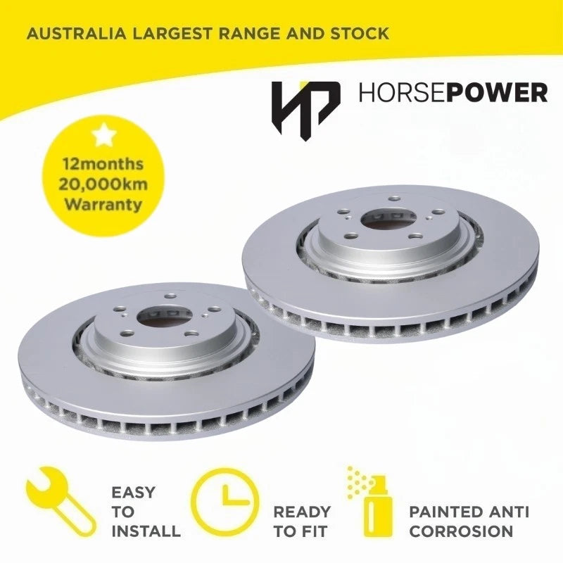 Front Brake Disc Rotors for Toyota Kluger GSU50 GSU55 2014-2018 328mm