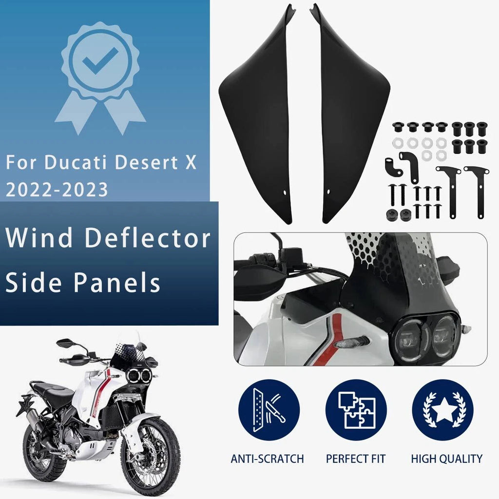 Pair Motorcycle Wind Deflector Side Panels Cover For Ducati Desert X 2022-2023 S