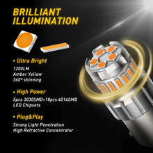 Load image into Gallery viewer, 2x LED Light Bulbs 1156 Brake BA15S Reverse Tail Turn Car White Globe AUXITO