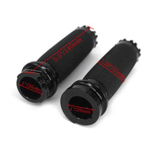 Load image into Gallery viewer, Black CNC 1" Motorcycle Handlebar Grips + Foot Pegs for Harley Sportster Dyna ST