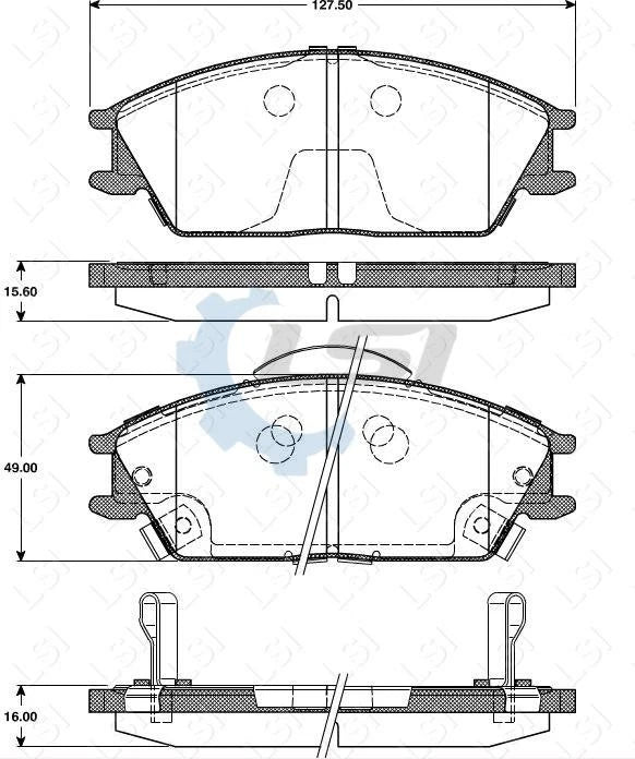 Front Bendix Brake Pads and Disc Rotor Set for Hyundai Getz TB non ABS 2002-2011