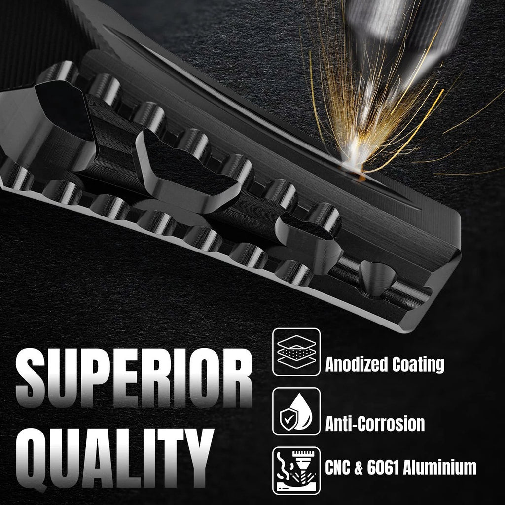 Black Rear Passenger Foot Pegs Pedal Mount For Surron Sur-Ron Ultra Bee 2023+ST