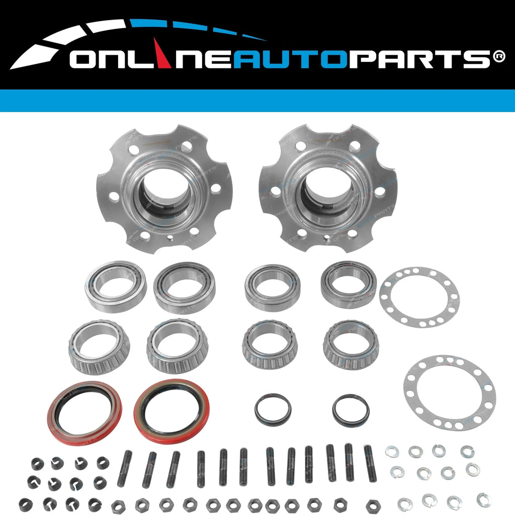 Rear Hub Kits + Grease for Landcruiser 70 75 Series 90~99 Wheel Bearings Seals