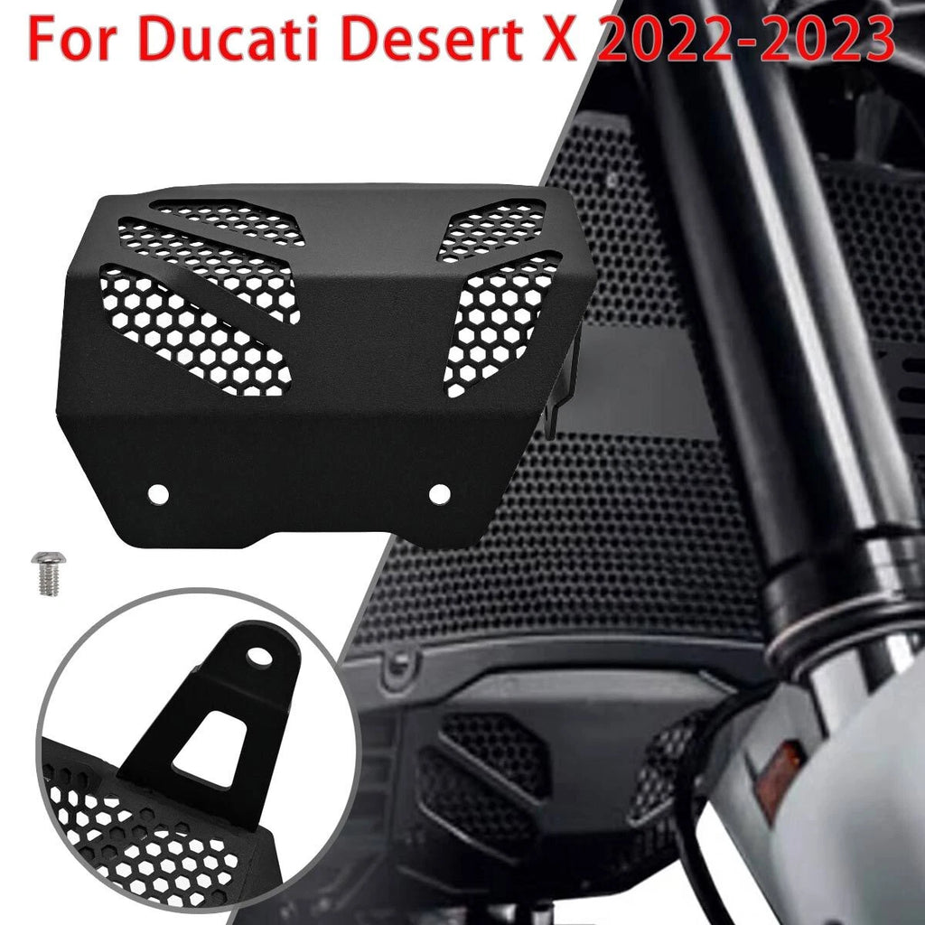 Black Engine Grille Radiator Guard Protector Cover For Ducati Desert X 2022-2023