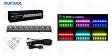 Load image into Gallery viewer, AURORA Evolve RGB Dimmable 20" 30" 40" Osram LED Light Bar Hi/Lo Beam Function
