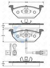 Load image into Gallery viewer, Front Brake Pads and Disc Rotors set for VW Polo 6R 2010-2018 256mm