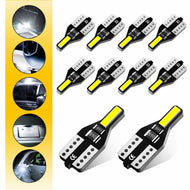 10x AUXITO T10 W5W LED Wedge Interior Plate Number Light 6000K Globe Error Free