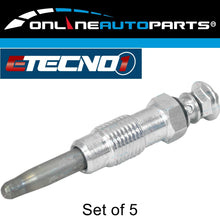 Load image into Gallery viewer, Set of 5 Etecno Glow Plugs for Mercedes 300D W123 3.0L OM617.912 Diesel 1976~85