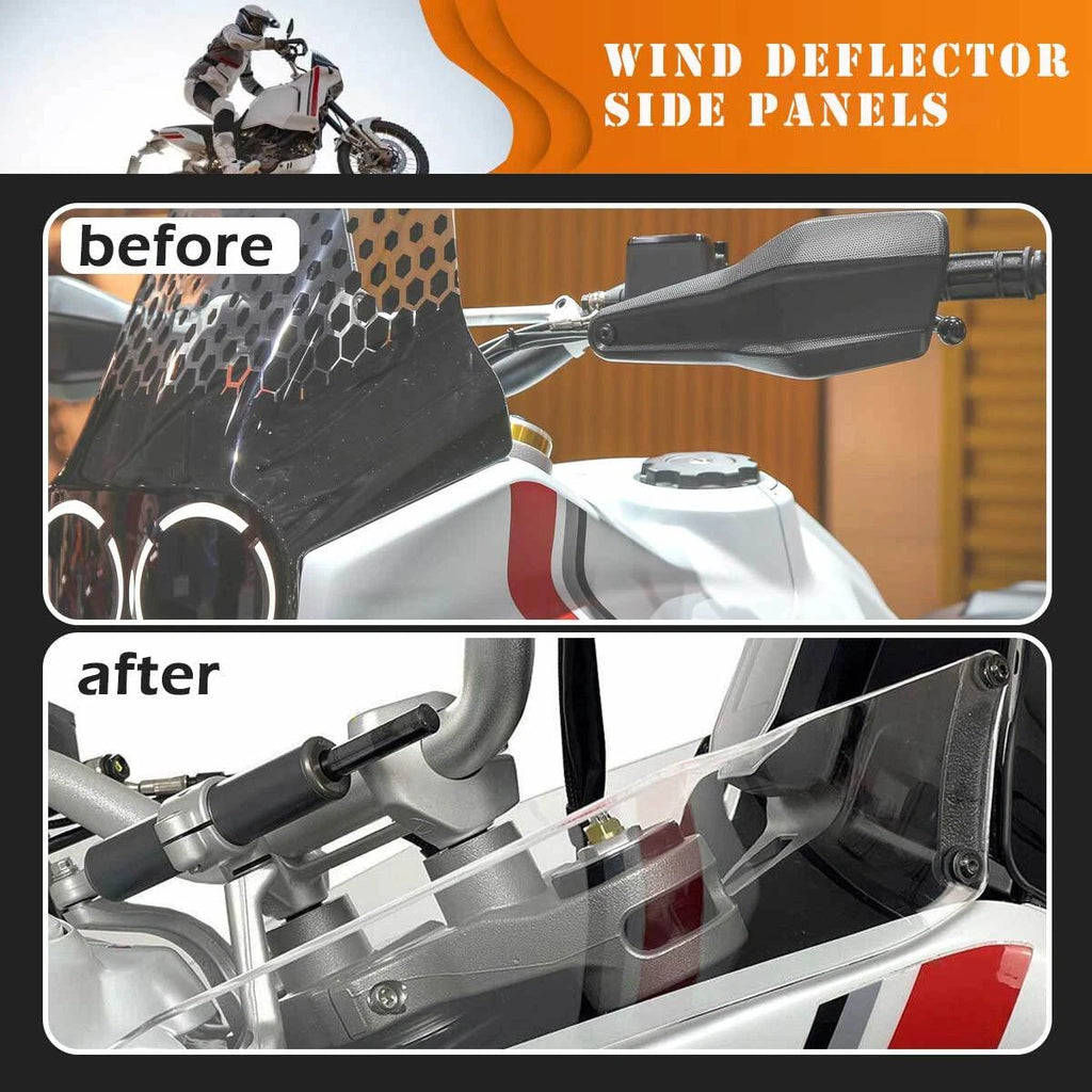 Pair Side Spoiler Wind Deflector Fairing Cover For Ducati DesertX Desert X 22-23