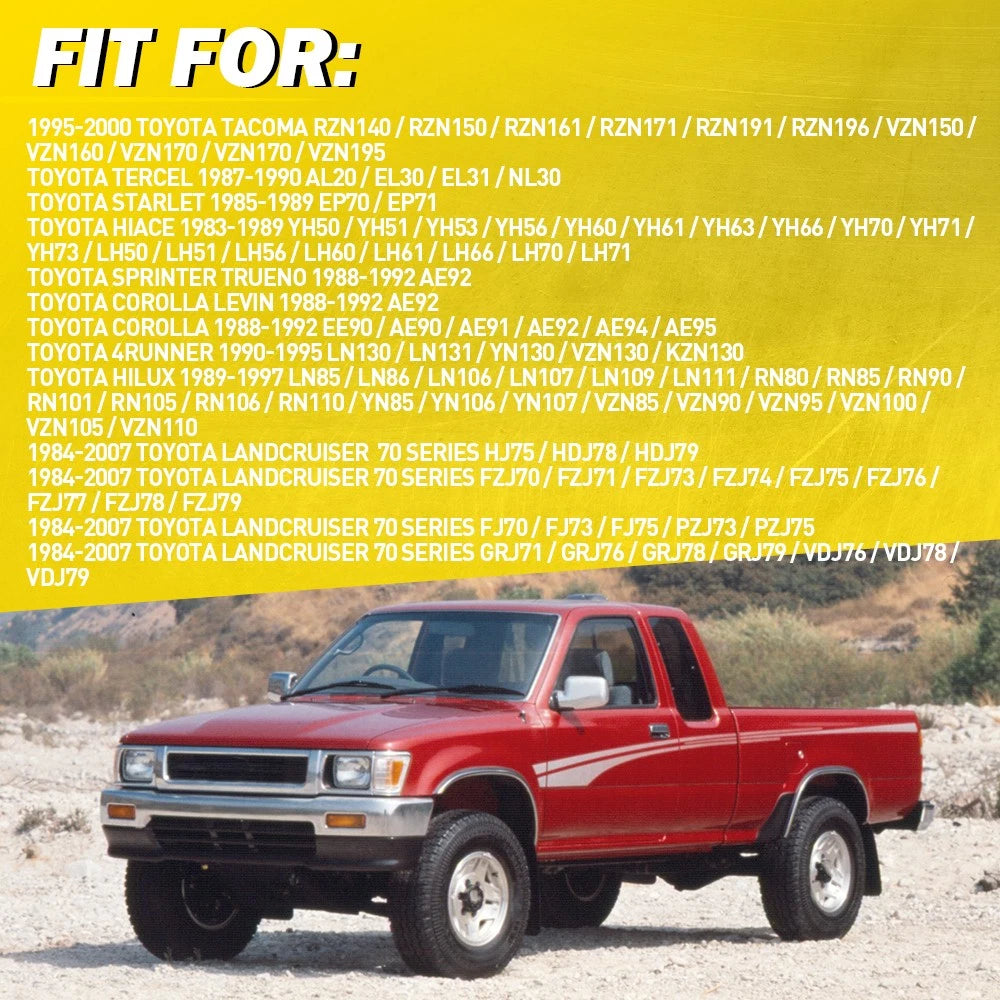 GREY Front/Rear PAIR Inner Door Handle Suitable Fit Toyota Landcruiser 75/78/79.