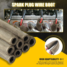 Load image into Gallery viewer, Set of 8 Spark Plug Wire Boot Heat Sleeve Cover Shield Titanium For MSD 2500°