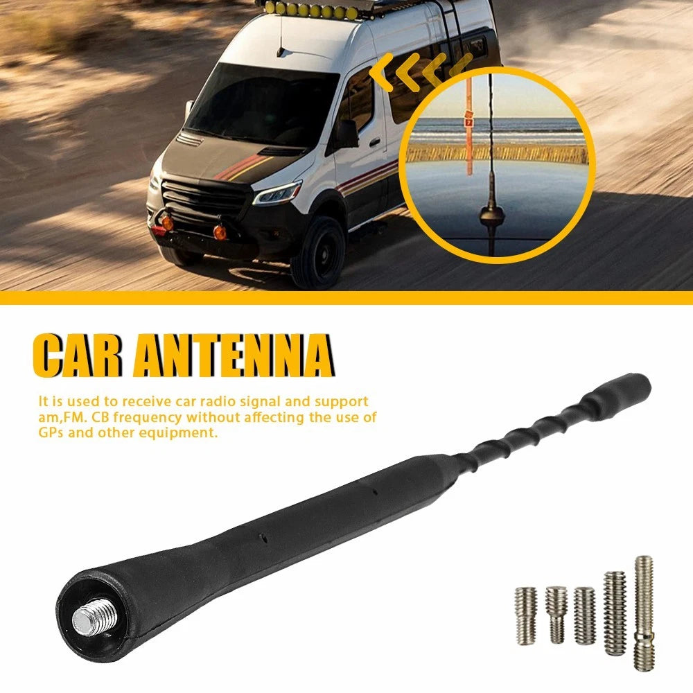 9" 23cm Antenna Car Aerial Roof Vehicle Mast A/FM Radio Signal Booster Replace