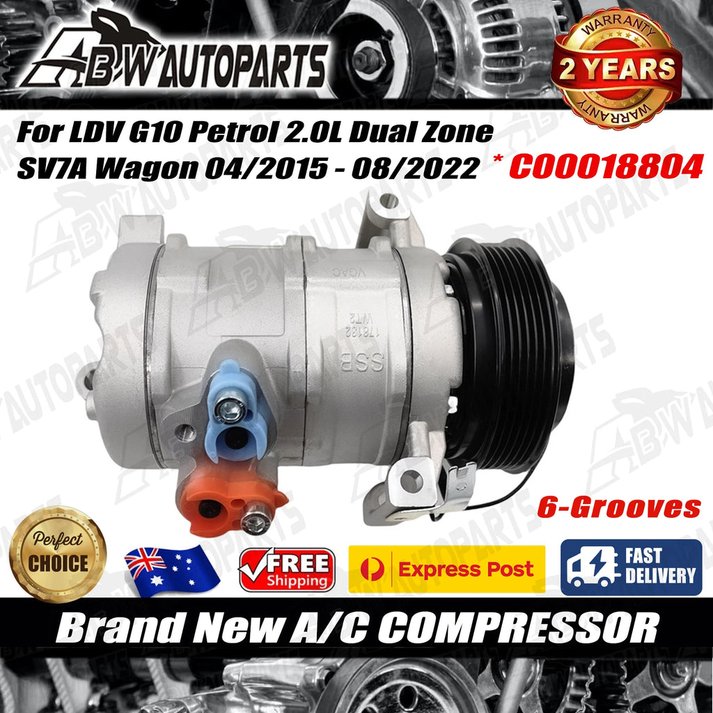 Air Con AC A/C Compressor For LDV G10 Petrol 2.0L DUAL ZONE SV7A WAGON 2015-2022