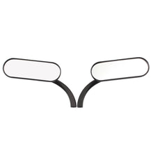Load image into Gallery viewer, Black Motorcycle Mini Oval Rearview Mirrors for Harley Sportster Dyna Softail ST