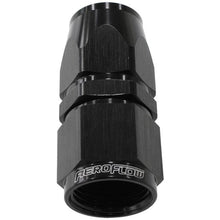 Load image into Gallery viewer, Aeroflow AF201-12DBLK Alloy Straight Hose End -12AN Black Swivel Nut Suits Te...