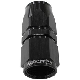 Aeroflow AF201-12DBLK Alloy Straight Hose End -12AN Black Swivel Nut Suits Te...