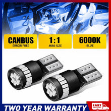 Load image into Gallery viewer, AUXITO 6000K W5W T10 168 LED globe Light Bulb Number License Plate Indicator A