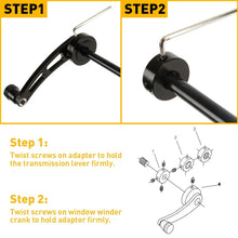 Load image into Gallery viewer, 2PCS Universal Aluminum Manual Billet Car Window Crank Handle Winder Lever Black