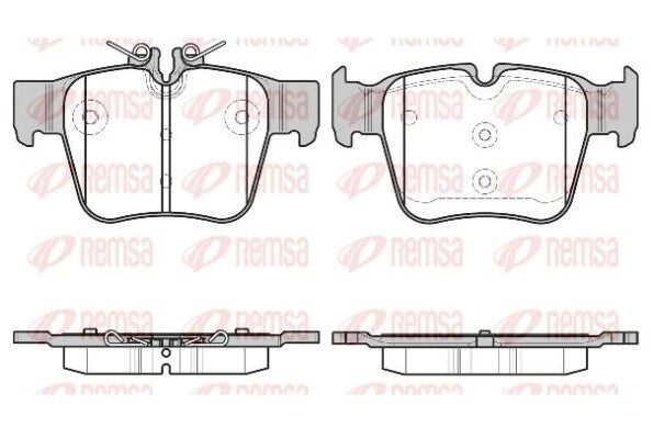 Rear European Brake pads for Mercedes Benz C43 AMG W205 C Class GLC