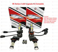 LED Headlight & Fog Light Bulb Kit 8pc for Holden Commodore VE Series 2