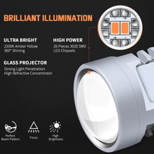 Load image into Gallery viewer, AUXITO Truck Amber Indicator Globe 21W PY21W 12V BAU15s 26 3020smd 2600LM 12V AU