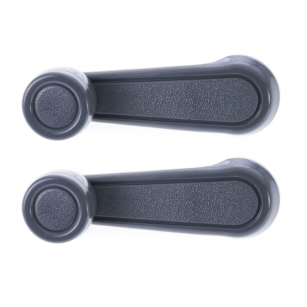 2pc Left & Right Manual Window Crank Handle Grey for Toyota Landcruiser & Hilux