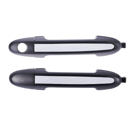 2pc Front Left & Right Outer Door Handle Chrome For Hyundai Santa Fe CM 2005 -12