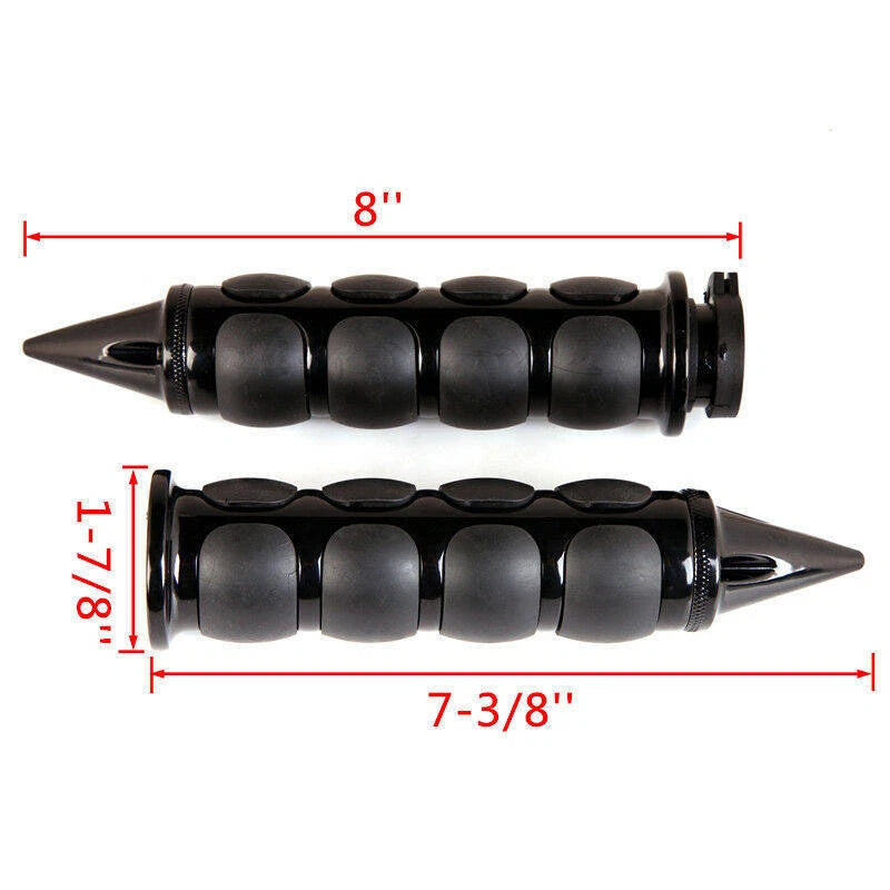 1" Motorcycle Spike Handlebar Hand Grips for Harley Cruiser Chopper FOR Honda ST