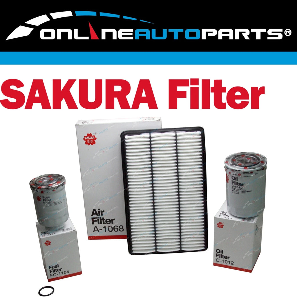 Oil Air Fuel Filter Kit for Pajero NS NT NX NW 4M41T 3.2L Diesel 10/2006~2015