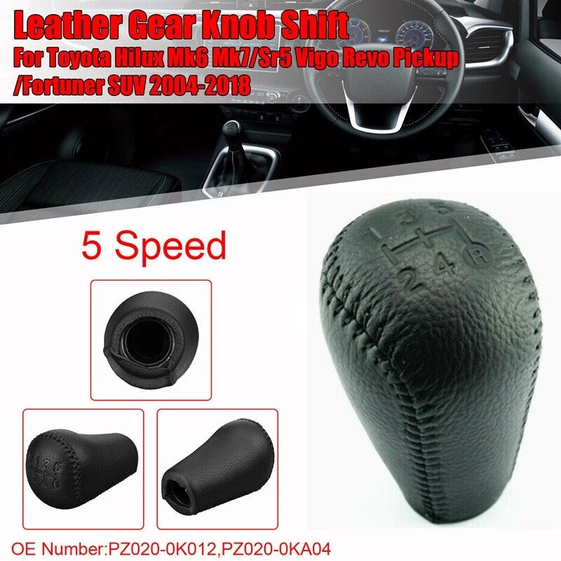 5-Speed Gear Shift Knob for Toyota Hilux VIGO SR5 KUN26 MK6 MK7 4WD for FORTUNER