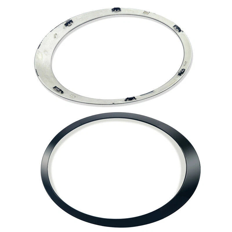 Pair Gloss Black Headlight Trim Ring Fit For Mini Cooper R55 R56 R57 2007-2015