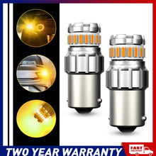 Load image into Gallery viewer, 2-8x Amber LED BA15S 1156 Turn Signal Indicator Light Bulb Blinker 150° Globe A